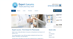 Desktop Screenshot of expertlocums.co.uk